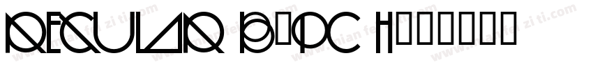 Regular B5pc H字体转换